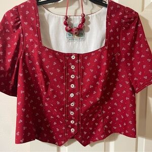 Oktoberfest! Trachten Mieder Austrian Top